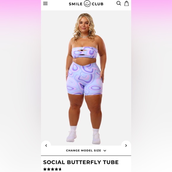 Moana Bikini Smile Club Social Butterfly Tube - Picture 5 of 12